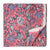 Blue and Pink Sanganeri Hand Block Printed Cotton Fabric with floral design