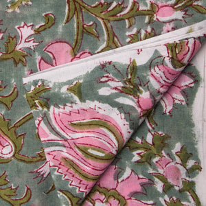 Precut 0.25 meter -Sanganeri Hand Block Printed Cotton Fabric
