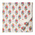 Red and White Sanganeri Hand Block Printed Cotton Fabric with floral design