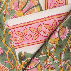 Precut 0.25 meter -Sanganeri Hand Block Printed Cotton Fabric