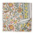Peach and Yellow Sanganeri Hand Block Printed Cotton Fabric with floral design