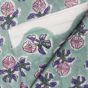 Precut 0.25 meter -Sanganeri Hand Block Printed Cotton Fabric