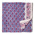 Blue and Pink Sanganeri Hand Block Printed Cotton Fabric with floral design