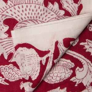 Precut 0.5 meter -Sanganeri Hand Block Printed Cotton Fabric