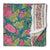 Green and Pink Sanganeri Hand Block Printed Cotton Fabric with floral design