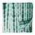 Green and White Tie dye Sanganeri Hand Block Printed Cotton Fabric