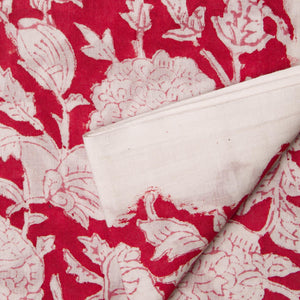 Precut 0.25 meter -Sanganeri Hand Block Printed Cotton Fabric