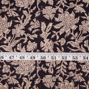 Precut 0.5 meter -Sanganeri Hand Block Printed Cotton Fabric