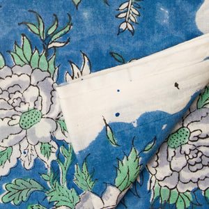 Precut 0.5 meter -Sanganeri Hand Block Printed Cotton Fabric