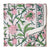 Pink and Green Sanganeri Hand Block Printed Cotton Fabric with floral design