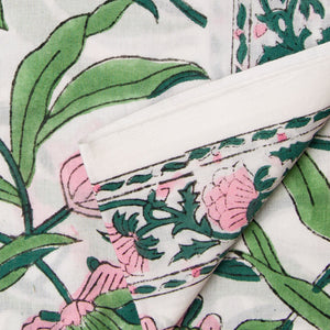 Precut 1 meter -Sanganeri Hand Block Printed Cotton Fabric