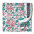 Blue and Red Sanganeri Hand Block Printed Cotton Fabric with floral design