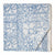 Blue and White Sanganeri Hand Block Printed Cotton Fabric with floral design