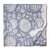 Grey and White Sanganeri Hand Block Printed Cotton Fabric with floral design