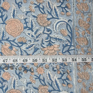 Precut 1 meter -Sanganeri Hand Block Printed Cotton Fabric