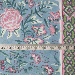Precut 0.25 meter -Sanganeri Hand Block Printed Cotton Fabric