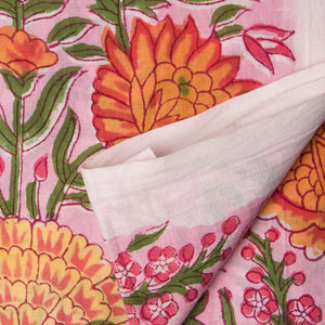 Precut 0.25 meter -Sanganeri Hand Block Printed Cotton Fabric