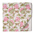 Pink and green Sanganeri Hand Block Printed Cotton Fabric  with floral print