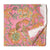 Yellow and pink Sanganeri Hand Block Printed Cotton Fabric  with floral print