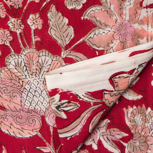 Precut 0.5 meters -Sanganeri Hand Block Printed Cotton Fabric