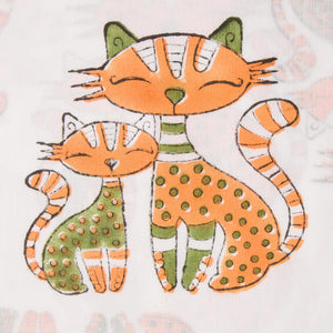 Precut 0.25 meters -Sanganeri Hand Block Printed Cotton Fabric