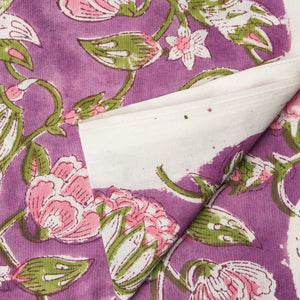 Precut 0.25 meters -Sanganeri Hand Block Printed Cotton Fabric