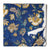 Blue and yellow Sanganeri Hand Block Printed Cotton Fabric  with floral print