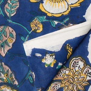 Precut 0.5 meters -Sanganeri Hand Block Printed Cotton Fabric