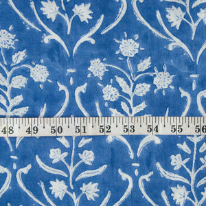 Precut 0.25 meters -Sanganeri Hand Block Printed Cotton Fabric