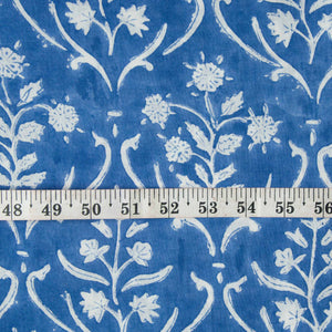 Precut 0.5 meters -Sanganeri Hand Block Printed Cotton Fabric