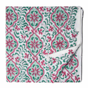 Precut 1 meter -Sanganeri Hand Block Printed Cotton Fabric