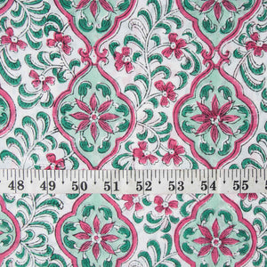 Sanganeri Hand Block Printed Cotton Fabric