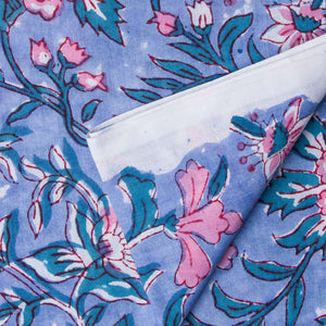 Precut 0.25 meter - Sanganeri Hand Block Printed Cotton Fabric