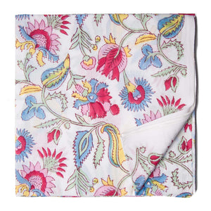 Precut 0.25 meters -Sanganeri Hand Block Printed Cotton Fabric