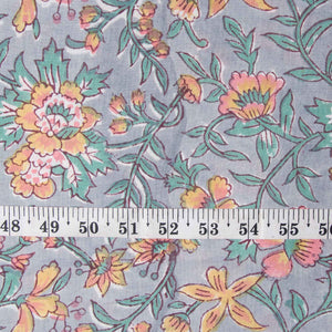Sanganeri Hand Block Printed Cotton Fabric