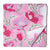 PINK FLORAL HANDBLOCK PRINTED PURE COTTON FABRIC