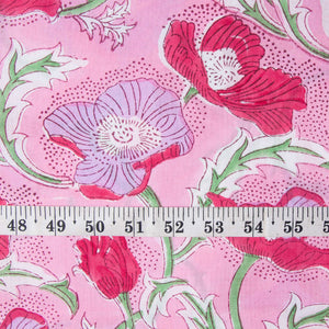 Sanganeri Hand Block Printed Cotton Fabric