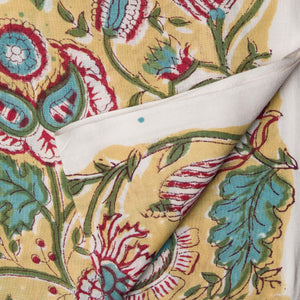 Precut 1 meter -Sanganeri Hand Block Printed Cotton Fabric
