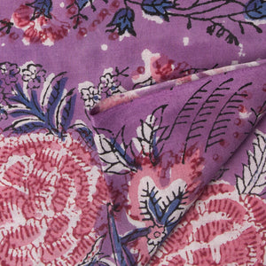 Sanganeri Hand Block Printed Cotton Fabric