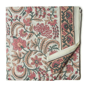 Precut 0.25 meters -Sanganeri Hand Block Printed Cotton Fabric