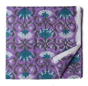 Precut 0.25 meters -Sanganeri Hand Block Printed Cotton Fabric