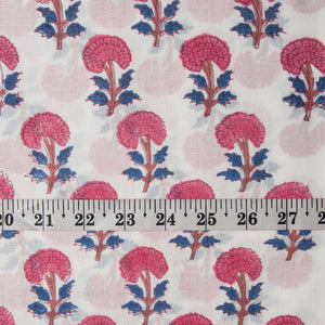 Sanganeri Hand Block Printed Cotton Fabric