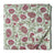 Red floral handblock printed pure cotton fabric