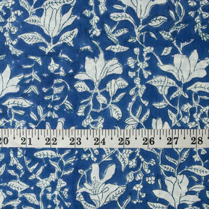 Precut 0.75meter - Sanganeri Hand Block Printed Cotton Fabric