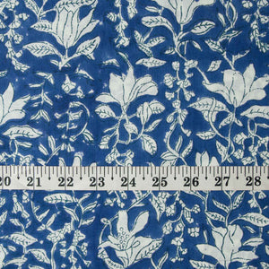 Precut 0.5meter - Sanganeri Hand Block Printed Cotton Fabric