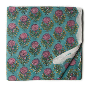 Precut 1meter - Sanganeri Hand Block Printed Cotton Fabric