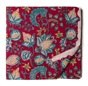 Precut 1meter - Sanganeri Hand Block Printed Cotton Fabric