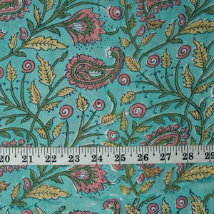 Sanganeri Hand Block Printed Cotton Fabric