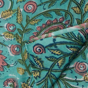 Sanganeri Hand Block Printed Cotton Fabric