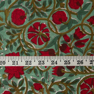 Sanganeri Hand Block Printed Cotton Fabric